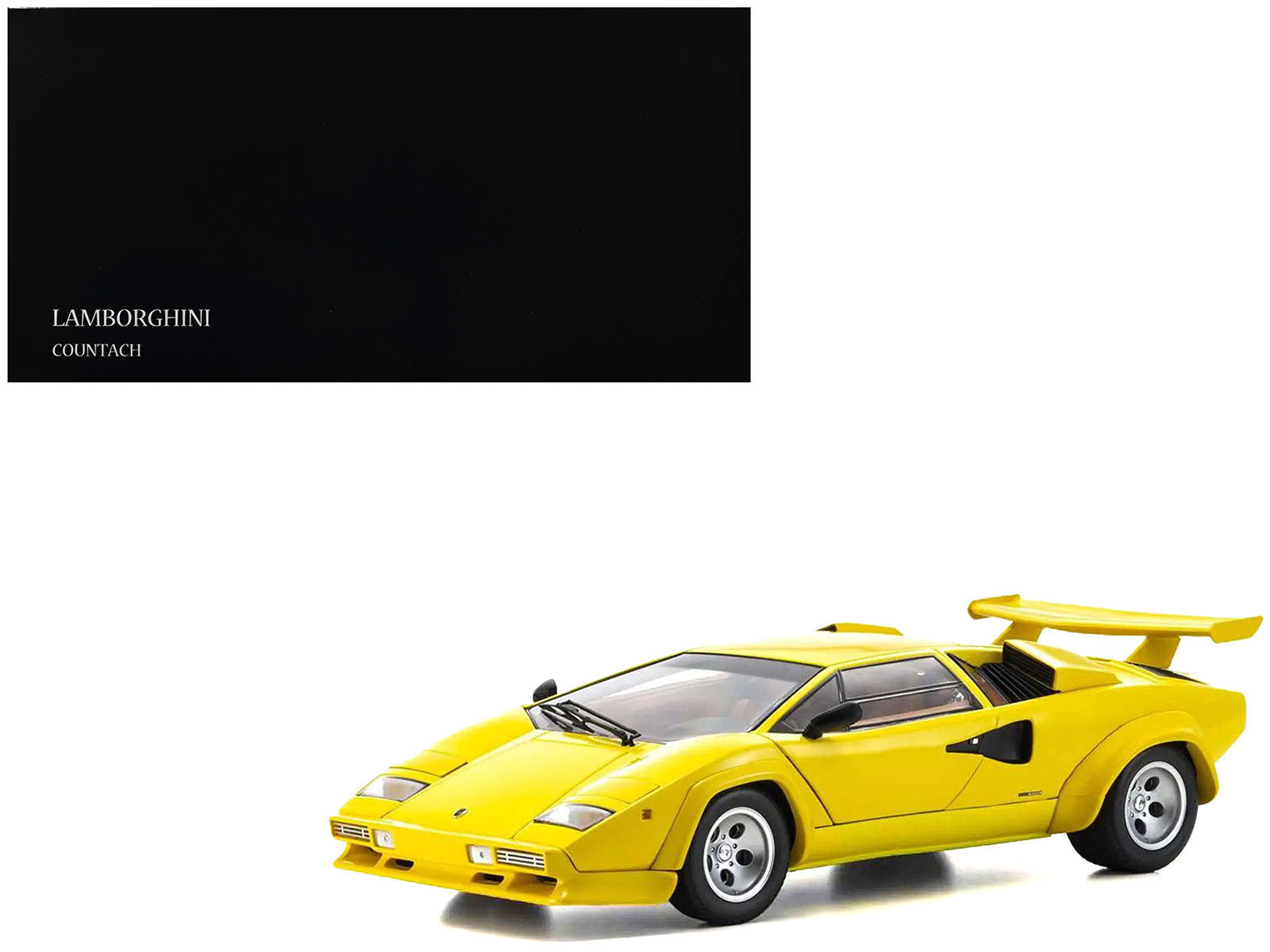 Lamborghini Countach LP 5000 Quattrovalvole Yellow 1/18 Diecast - Premium Lamborghini Models from Kyosho - Just $317.69! Shop now at Rapidvehicles