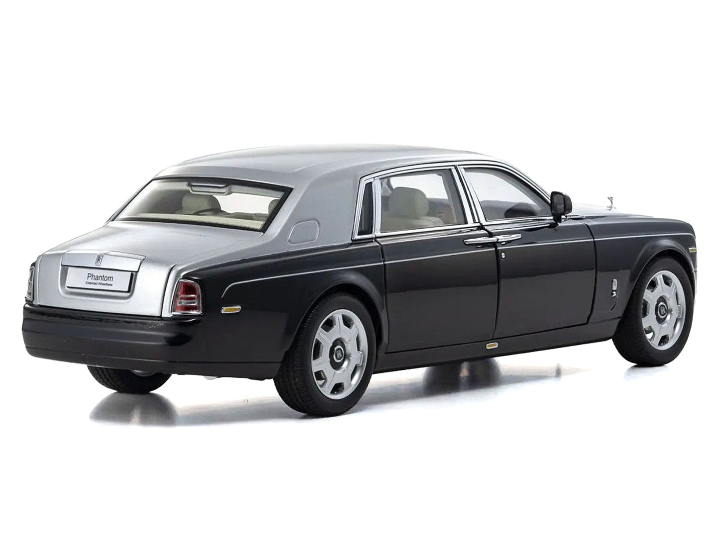 Rolls Royce Phantom EWB (Extended Wheelbase) Black and Silver - Premium Rolls Royce Models from Kyosho - Just $369.89! Shop now at Rapidvehicles