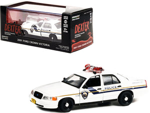 2001 Ford Crown Victoria Police Interceptor White "Pembroke Pines Police" "Dexter" (2006-2013) TV Series 1/43 Diecast Model Car by Greenlight - Premium  from Rapidvehicles - Just $31.99! Shop now at Rapidvehicles