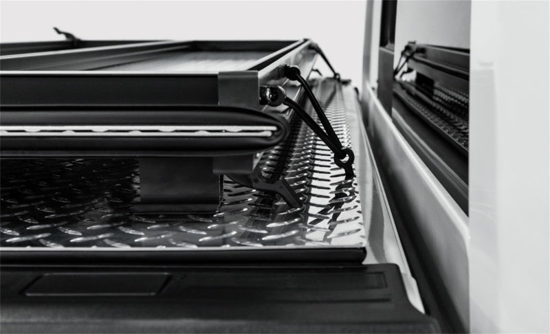 Access LOMAX Tri-Fold Cover Black Urethane Finish 07-20 Toyota Tundra - 5ft 6in Bed (w/ Deck Rail) B3050059