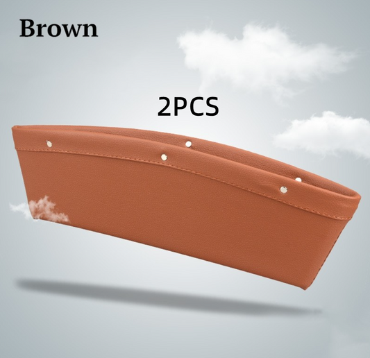 Color: Brown, quantity: 2pc - Car Organizer Box Caddy Catcher PU - Premium Key Case for Car from Rapidvehicles - Just $19.79! Shop now at Rapidvehicles