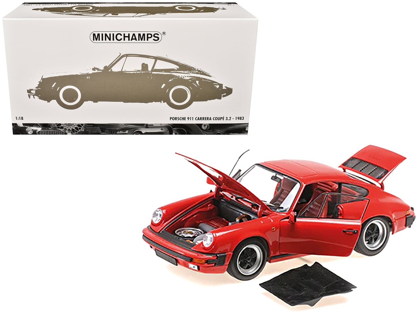 1983 Porsche 911 Carrera Coupe 3.2 Red 1/18 Diecast Model Car by - Premium Porsche Models from Minichamps - Just $246.59! Shop now at Rapidvehicles