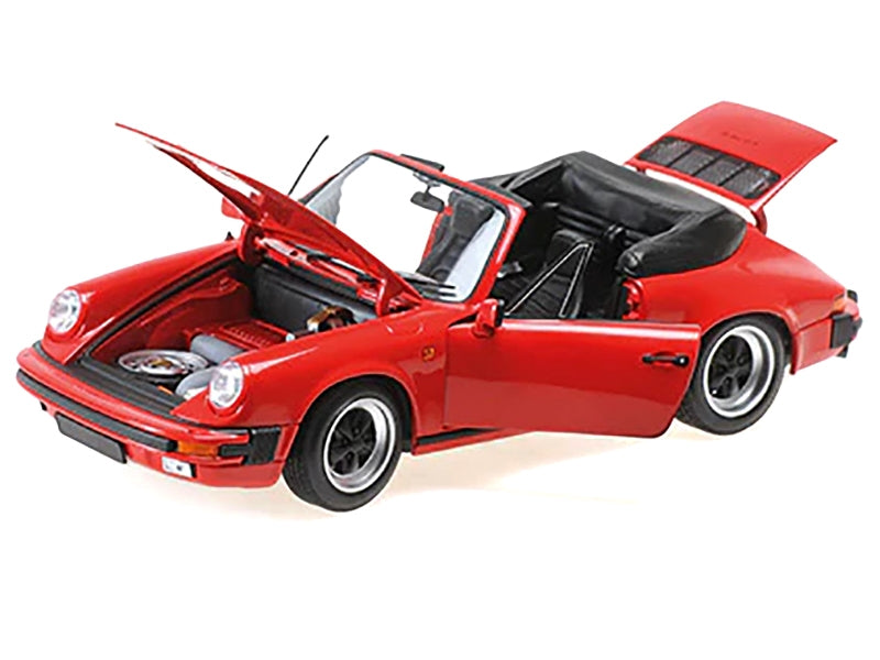 1983 Porsche 911 Carrera Cabriolet 3.2 Red 1/18 Diecast Model Car - Premium Porsche Models from Minichamps - Just $246.59! Shop now at Rapidvehicles