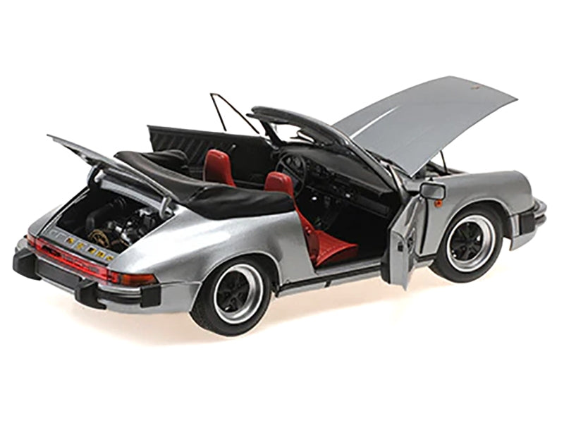 1983 Porsche 911 Carrera Cabriolet 3.2 Gray Metallic 1/18 Diecast Model Car by Minichamps - Premium Porsche Models from Minichamps - Just $227.69! Shop now at Rapidvehicles