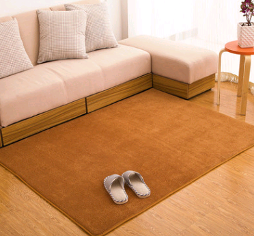 Color: Khaki, Size: 80x120cm - Memory cotton coral velvet carpet Living room bedroom door mats Bathroom kitchen non-slip absorbent carpets - Premium Floor Mats from Rapidvehicles - Just $33.05! Shop now at Rapidvehicles