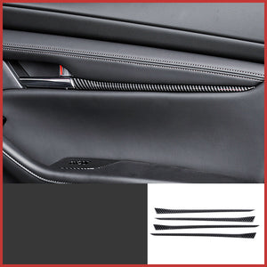 Color: Door trim - Mazda 3 Angkesaila modified interior carbon fiber decoration - Premium Interior Parts from Rapidvehicles - Just $37.89! Shop now at Rapidvehicles