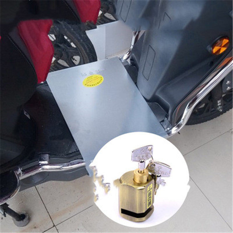 Color: 4style - Electric car Battery Lock Pedal Lock Anti-theft Battery Anti-theft Lock - Premium Other Motorcycle Accessories from Rapidvehicles - Just $57.33! Shop now at Rapidvehicles