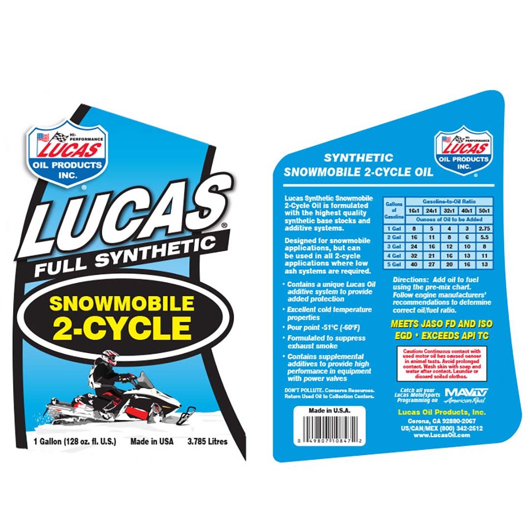 Lucas Oil Synthetic 2-Cycle Snowmobile Oil - 1 Gallon - Premium Automotive from LUCASOIL - Just $76.51! Shop now at Rapidvehicles