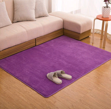 Color: Purple, Size: 40x60cm - Memory cotton coral velvet carpet - Premium Floor Mats from Rapidvehicles - Just $16.99! Shop now at Rapidvehicles