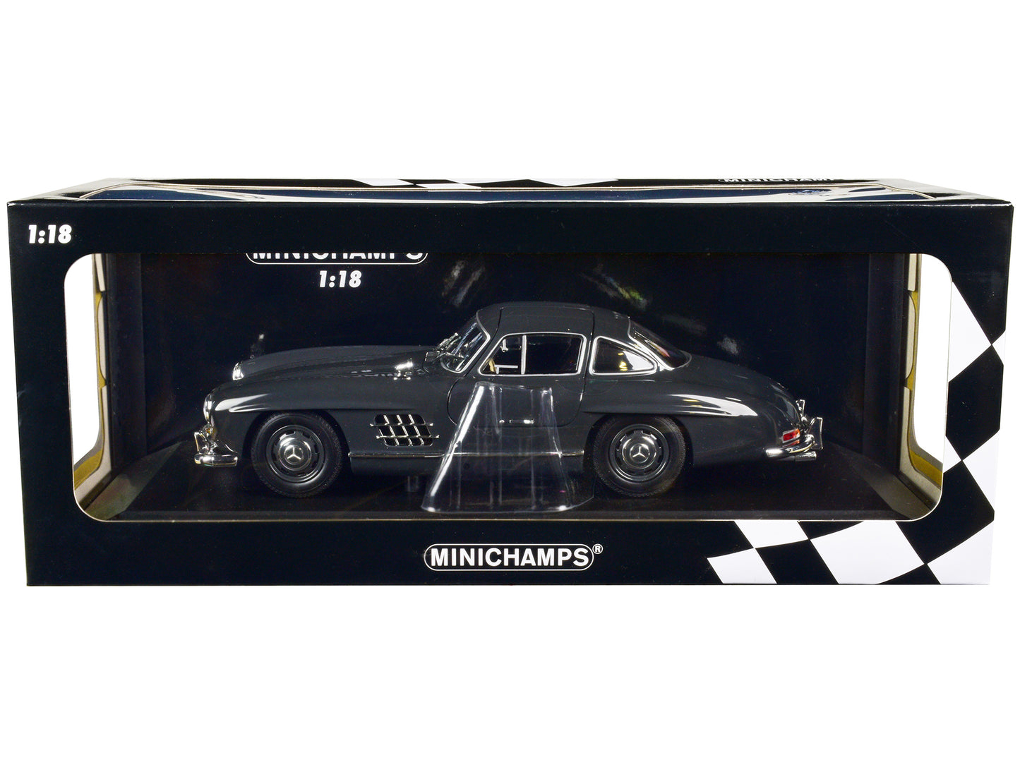 1955 Mercedes-Benz 300 SL W198 Dark Gray Limited Edition to 414 - Premium Mercedes Models from Minichamps - Just $188.09! Shop now at Rapidvehicles