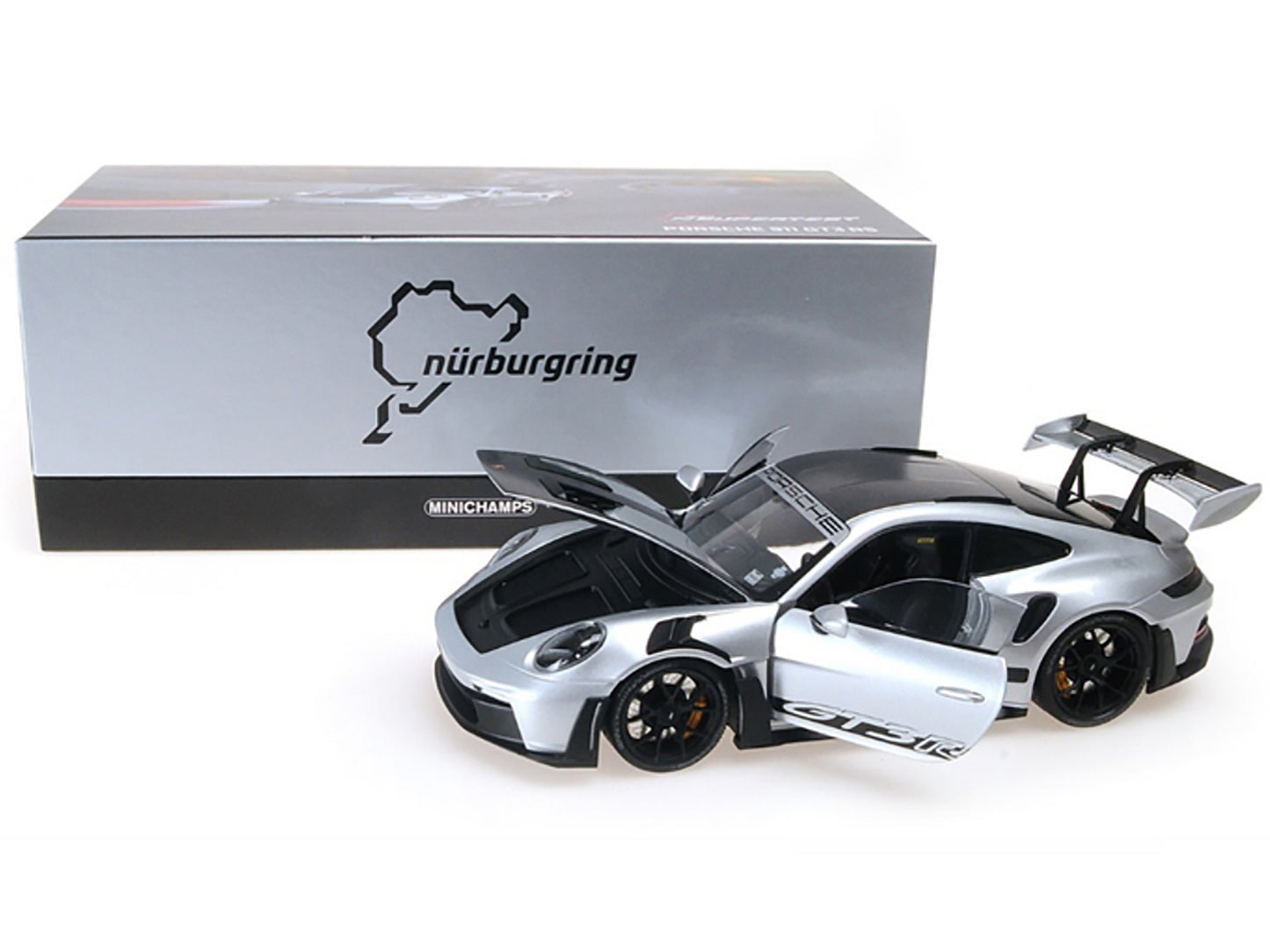 2023 Porsche 911 (992) GT3 RS "Weissach Package" Silver Metallic - Premium Porsche Models from Minichamps - Just $353.54! Shop now at Rapidvehicles