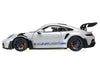 2022 Porsche 911 (992) GT3 RS "Weissach Package" Gray Metallic with Blue Accents Limited Edition to 649 pieces Worldwide 1/18 Diecast Model Car by Minichamps - Premium Porsche Models from Minichamps - Just $353.54! Shop now at Rapidvehicles