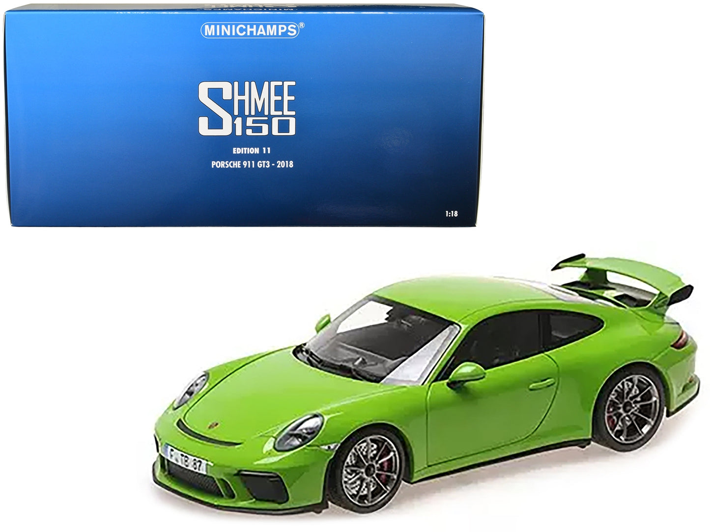 2018 Porsche 911 GT3 Yellow Green "Shmee150" Limited Edition to - Premium Porsche Models from Minichamps - Just $221.99! Shop now at Rapidvehicles