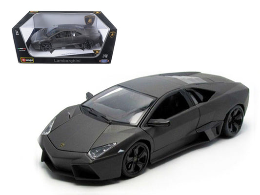 Lamborghini Reventon Dark Matt Gray 1/18 Diecast Model Car by - Premium Lamborghini Models from Bburago - Just $88.19! Shop now at Rapidvehicles