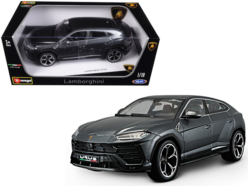 Lamborghini Urus Gray Metallic 1/18 Diecast Model Car by Bburago - Premium Lamborghini Models from Bburago - Just $88.19! Shop now at Rapidvehicles