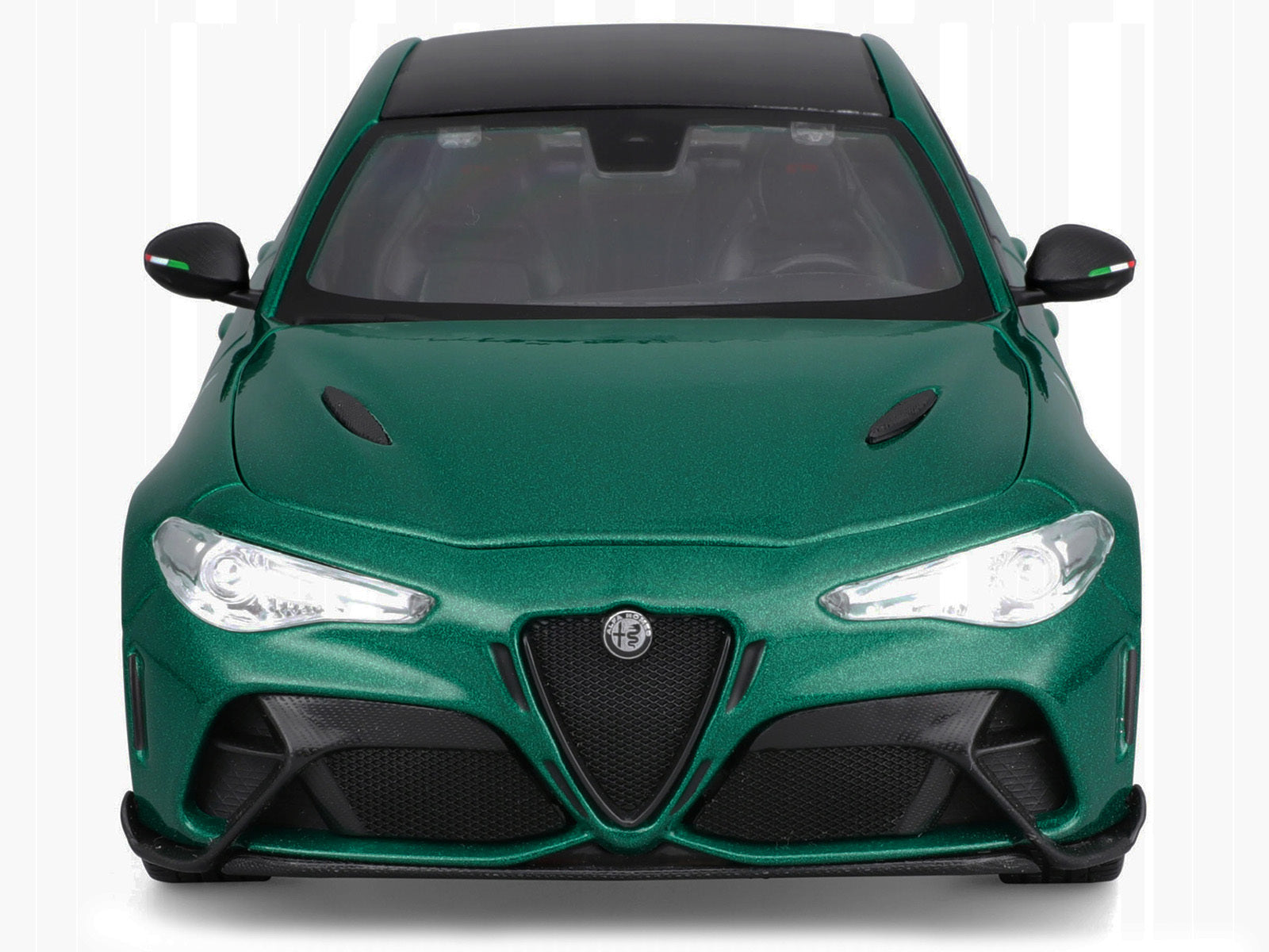 Alfa Romeo Giulia GTA Green Metallic with Carbon Top 1/18 Diecast Model Car by Bburago - Premium Alfa Romeo Models from Bburago - Just $73.99! Shop now at Rapidvehicles