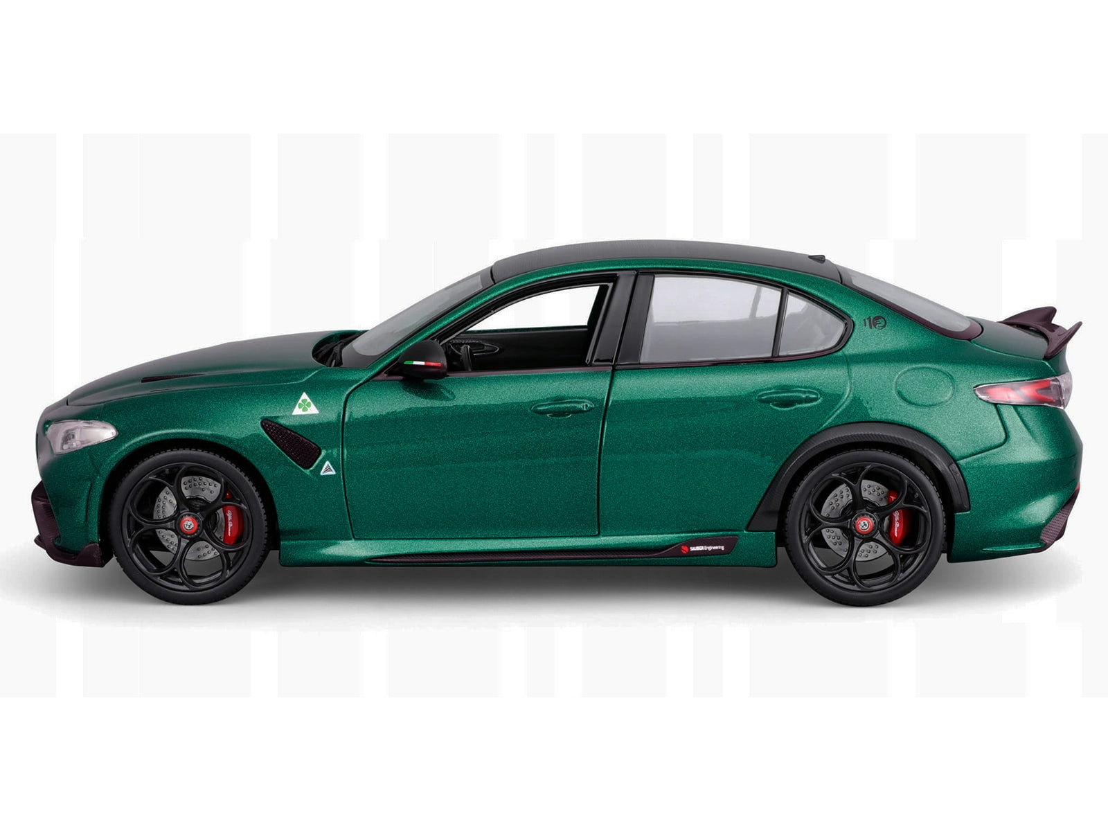 Alfa Romeo Giulia GTA Green Metallic with Carbon Top 1/18 Diecast Model Car by Bburago - Premium Alfa Romeo Models from Bburago - Just $73.99! Shop now at Rapidvehicles