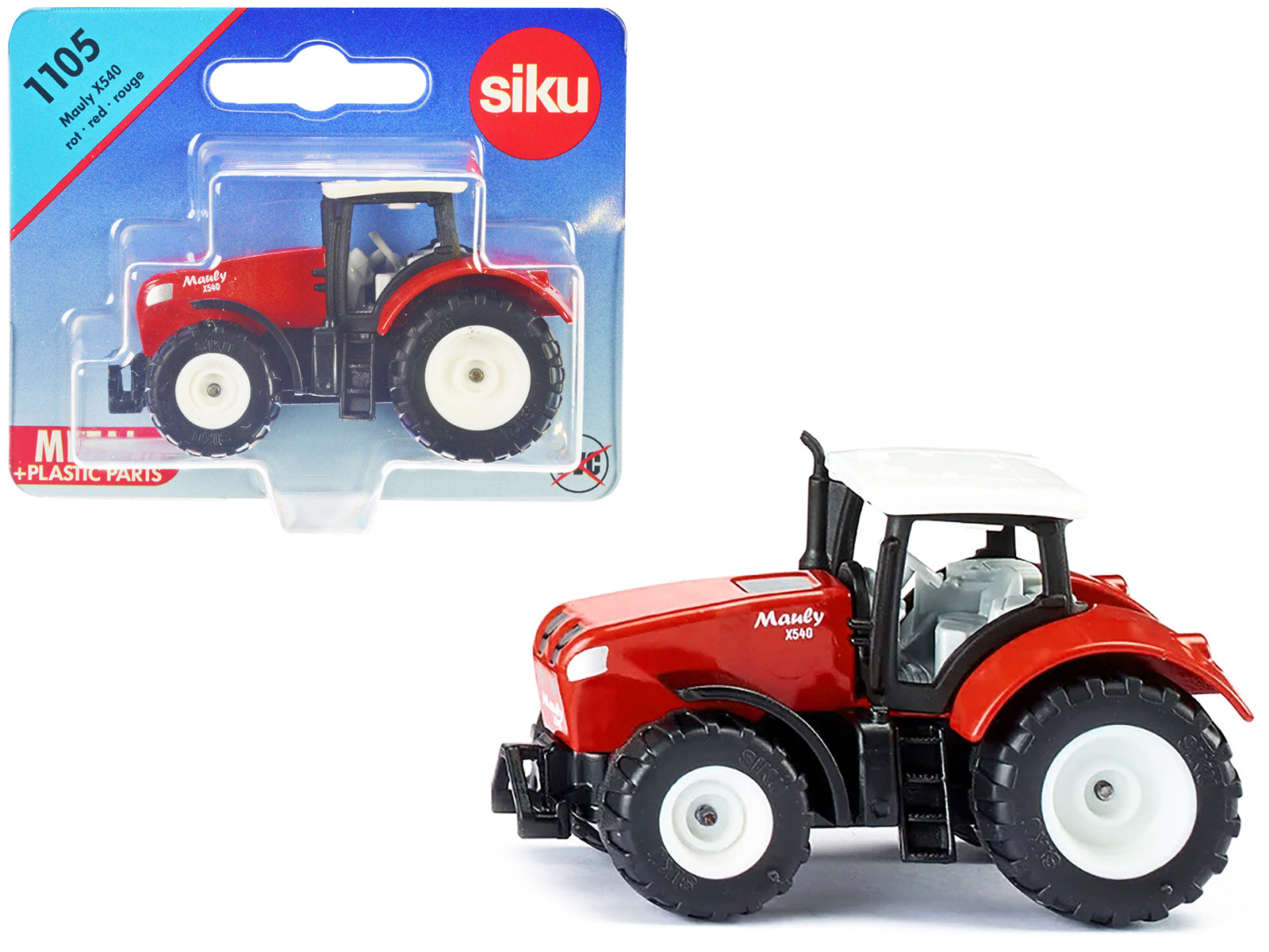 Mauly X540 Tractor Red with White Top Diecast Model by Siku free shipping USA