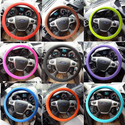 Non-slip car silicone steering wheel cover GM silicone steering wheel handle set Steering wheel silicone cover - Premium Steering Covers from Rapidvehicles - Just $16.04! Shop now at Rapidvehicles