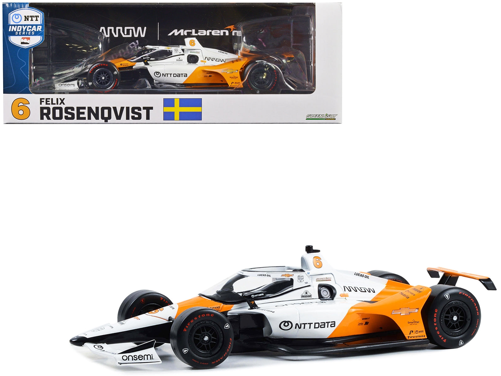 Dallara IndyCar #6 Felix Rosenqvist "NTT DATA" Arrow McLaren