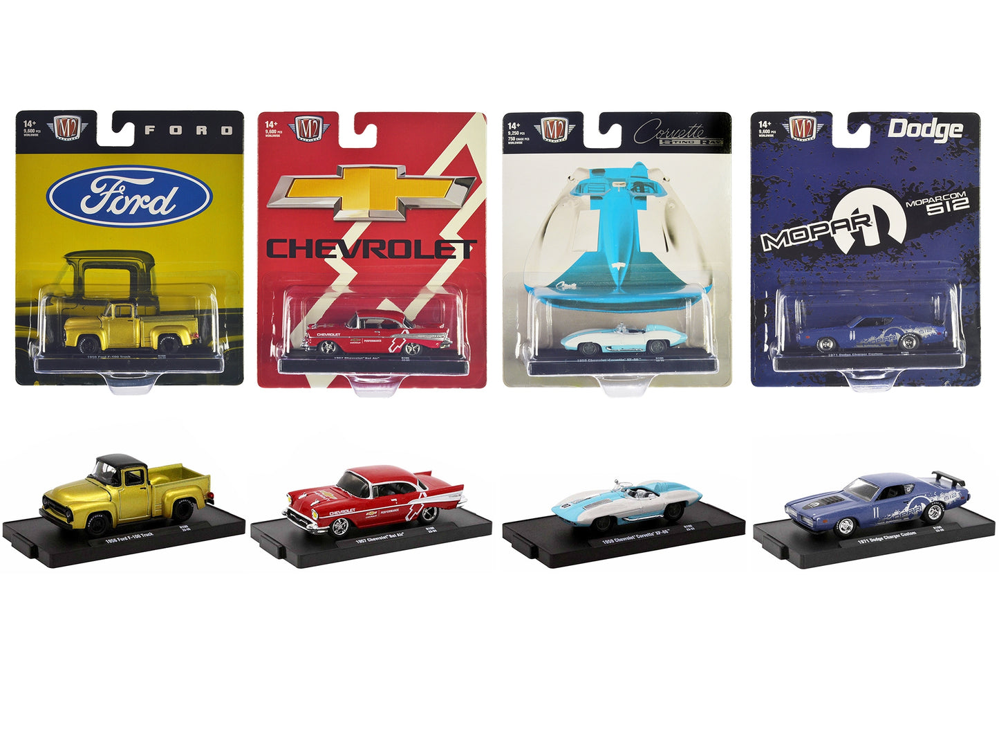 "Auto-Drivers" Set of 4 pieces in Blister Packs Release 100 - Premium 1/64 Scale Sets from M2 - Just $63.89! Shop now at Rapidvehicles