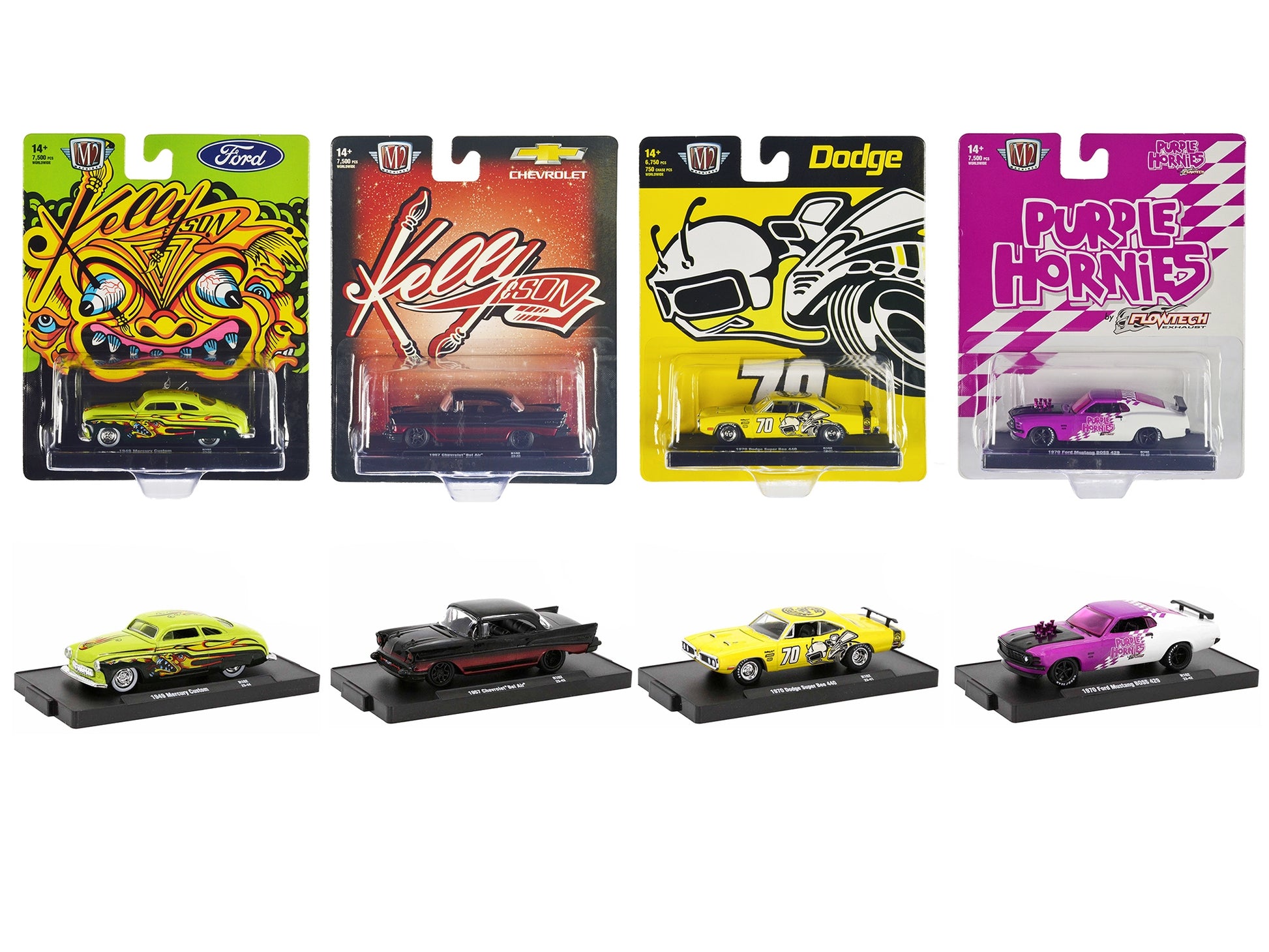 "Auto-Drivers" Set of 4 pieces in Blister Packs Release 102 - Premium 1/64 Scale Sets from M2 - Just $59.39! Shop now at Rapidvehicles