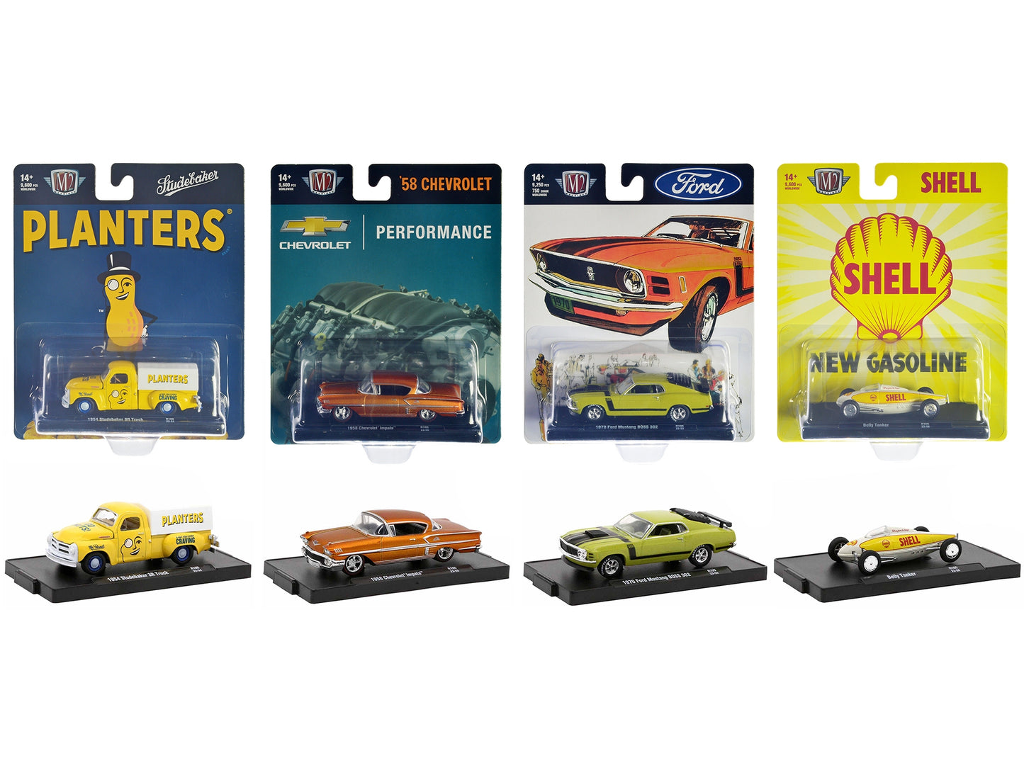 "Auto-Drivers" Set of 4 pieces in Blister Packs Release 105 - Premium 1/64 Scale Sets from M2 - Just $63.89! Shop now at Rapidvehicles