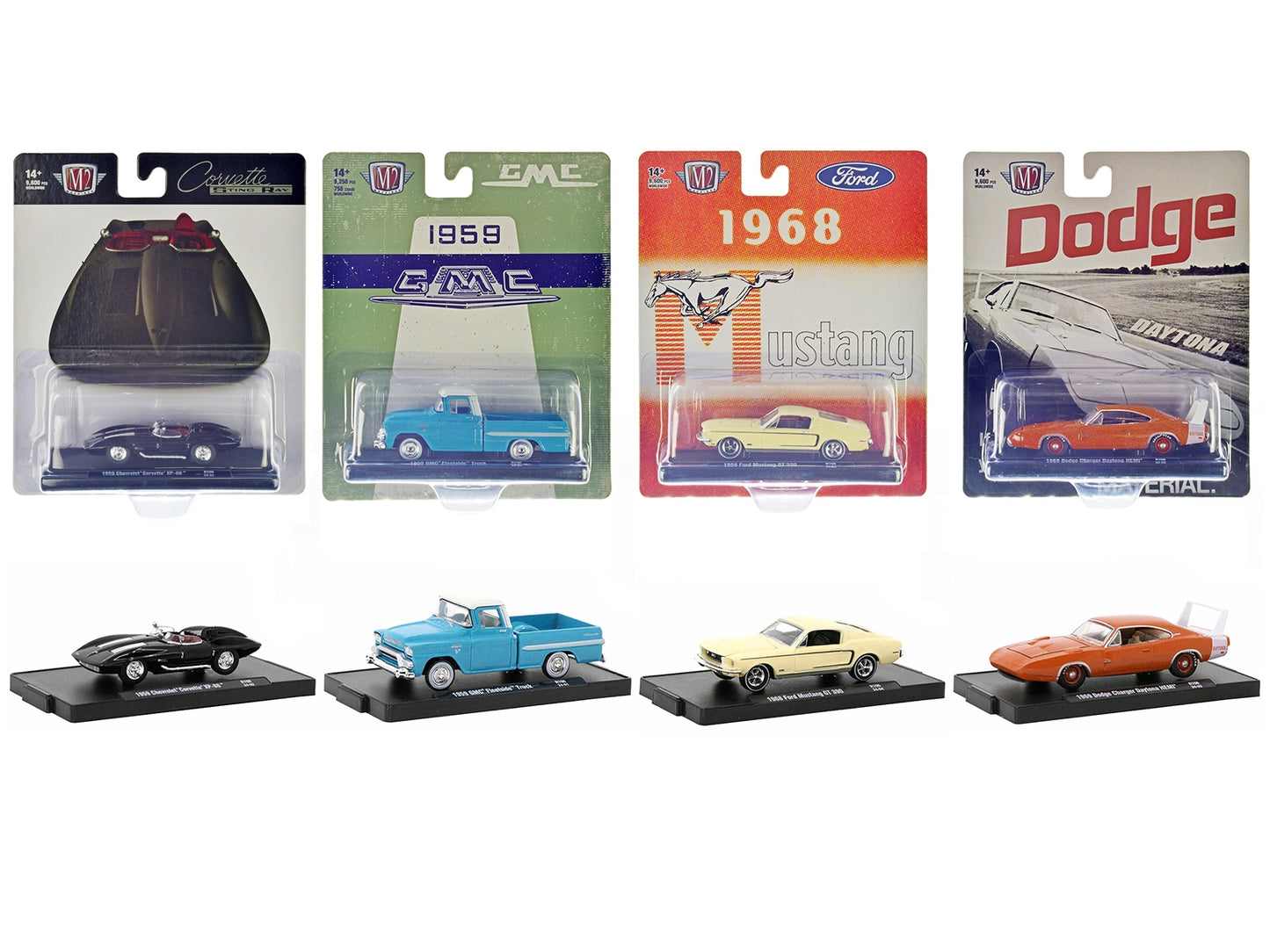 "Auto-Drivers" Set of 4 pieces in Blister Packs Release 106 - Premium 1/64 Scale Sets from M2 - Just $59.39! Shop now at Rapidvehicles