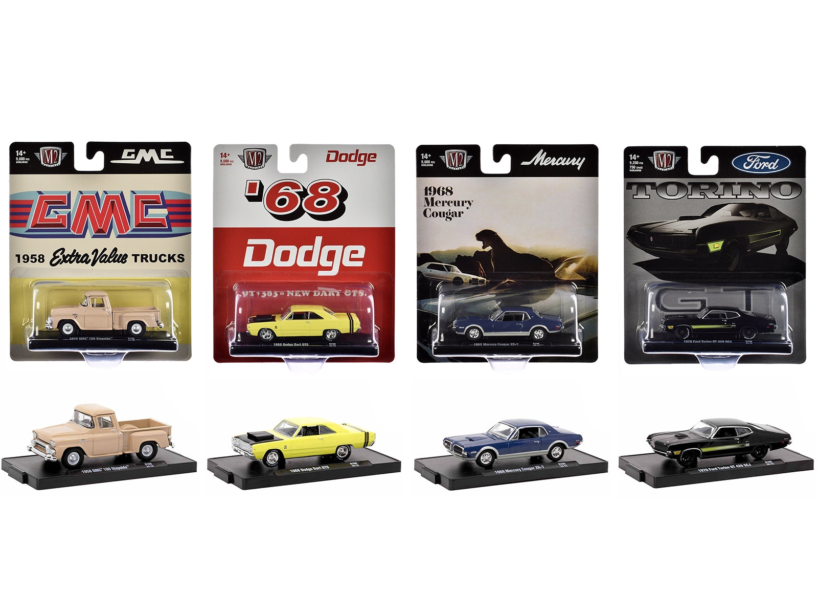 "Auto-Drivers" Set of 4 pieces in Blister Packs Release 109 Limited Edition to 9600 pieces Worldwide 1/64 Diecast Model Cars by M2 Machines - Premium 1/64 Scale Sets from M2 - Just $55.99! Shop now at Rapidvehicles