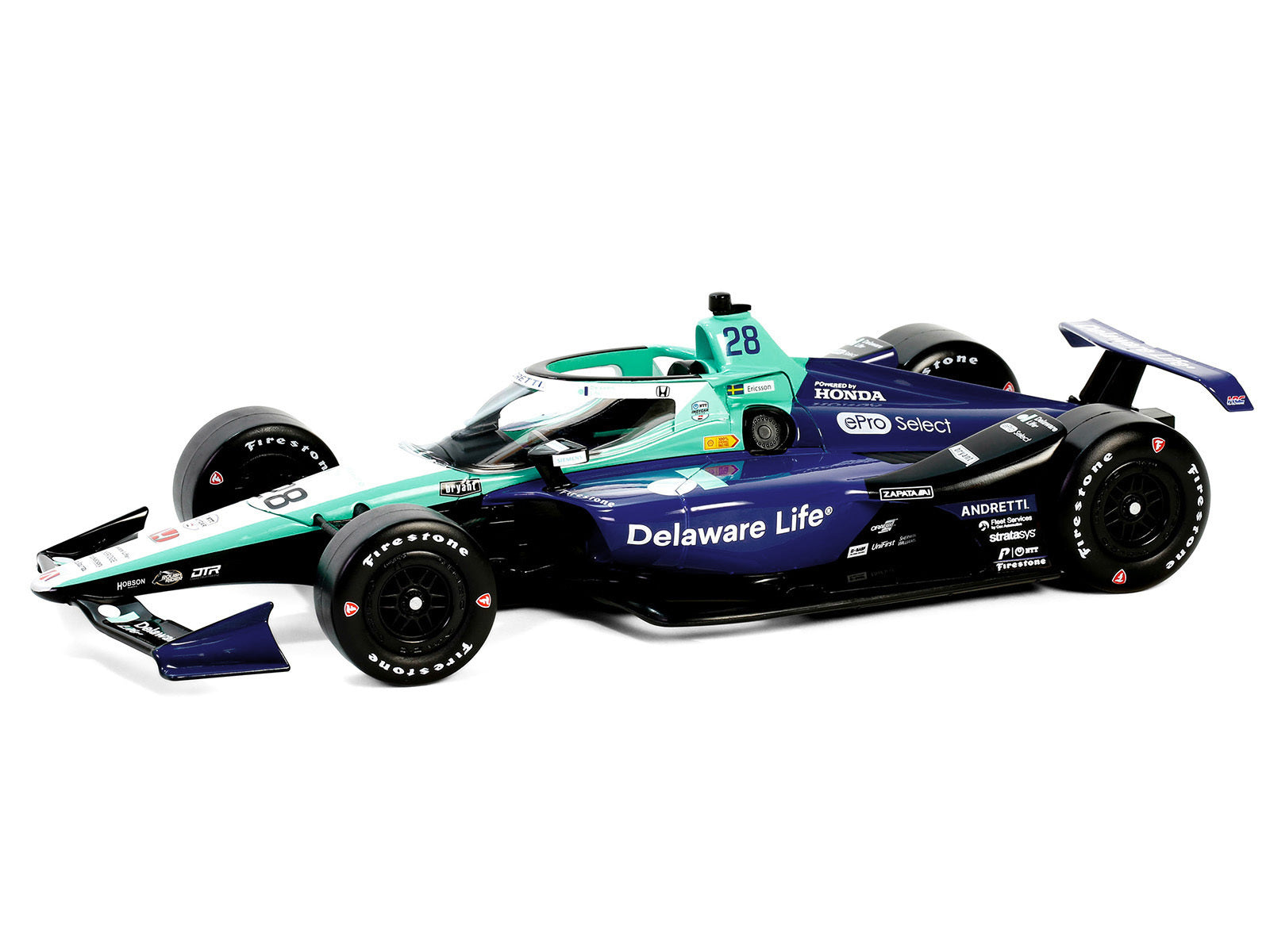 Dallara IndyCar #28 Marcus Ericsson "Delaware Life" Andretti - Premium Indy Car Models from Greenlight - Just $93.99! Shop now at Rapidvehicles