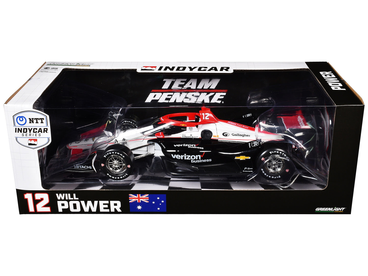 Dallara IndyCar #12 Will Power "Verizon" Team Penske (Road Course - Premium Indy Car Models from Greenlight - Just $111.99! Shop now at Rapidvehicles