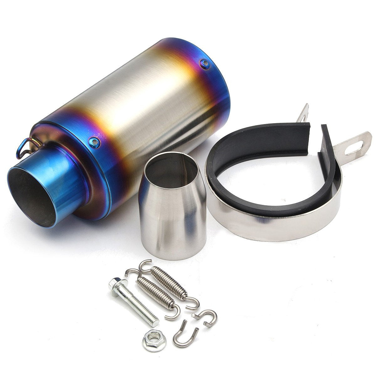 38-51mm Universal Motorcycle Cylinder Exhaust Muffler Pipe Bluing/Carbon Fibre - Premium Motorcycle from Rapidvehicles - Just $46.99! Shop now at Rapidvehicles