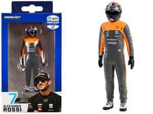 "NTT IndyCar Series" #7 Alexander Rossi Driver Figure "McLaren - Arrow McLaren" for 1/18 Scale Models by Greenlight - Premium Figures from Greenlight - Just $31.99! Shop now at Rapidvehicles