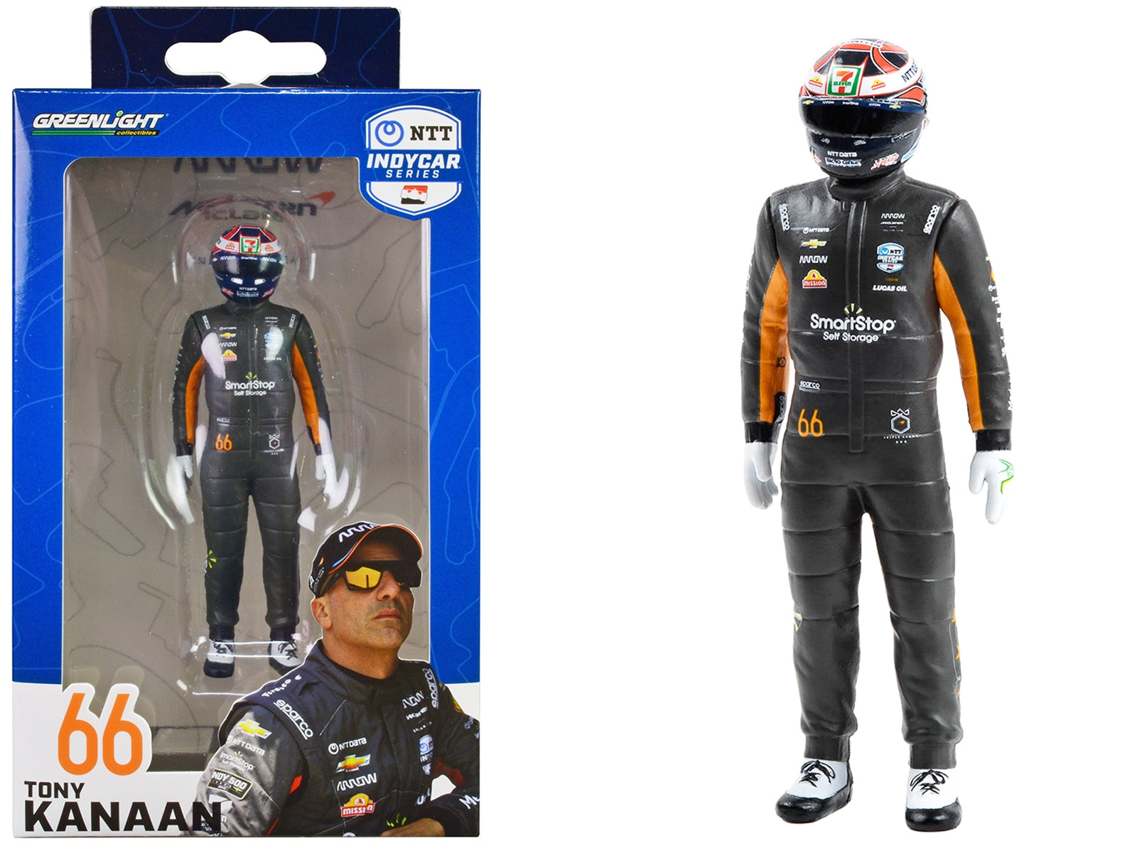 "NTT IndyCar Series" #66 Tony Kanaan Driver Figure "SmartStop - Premium Figures from Greenlight - Just $42.99! Shop now at Rapidvehicles