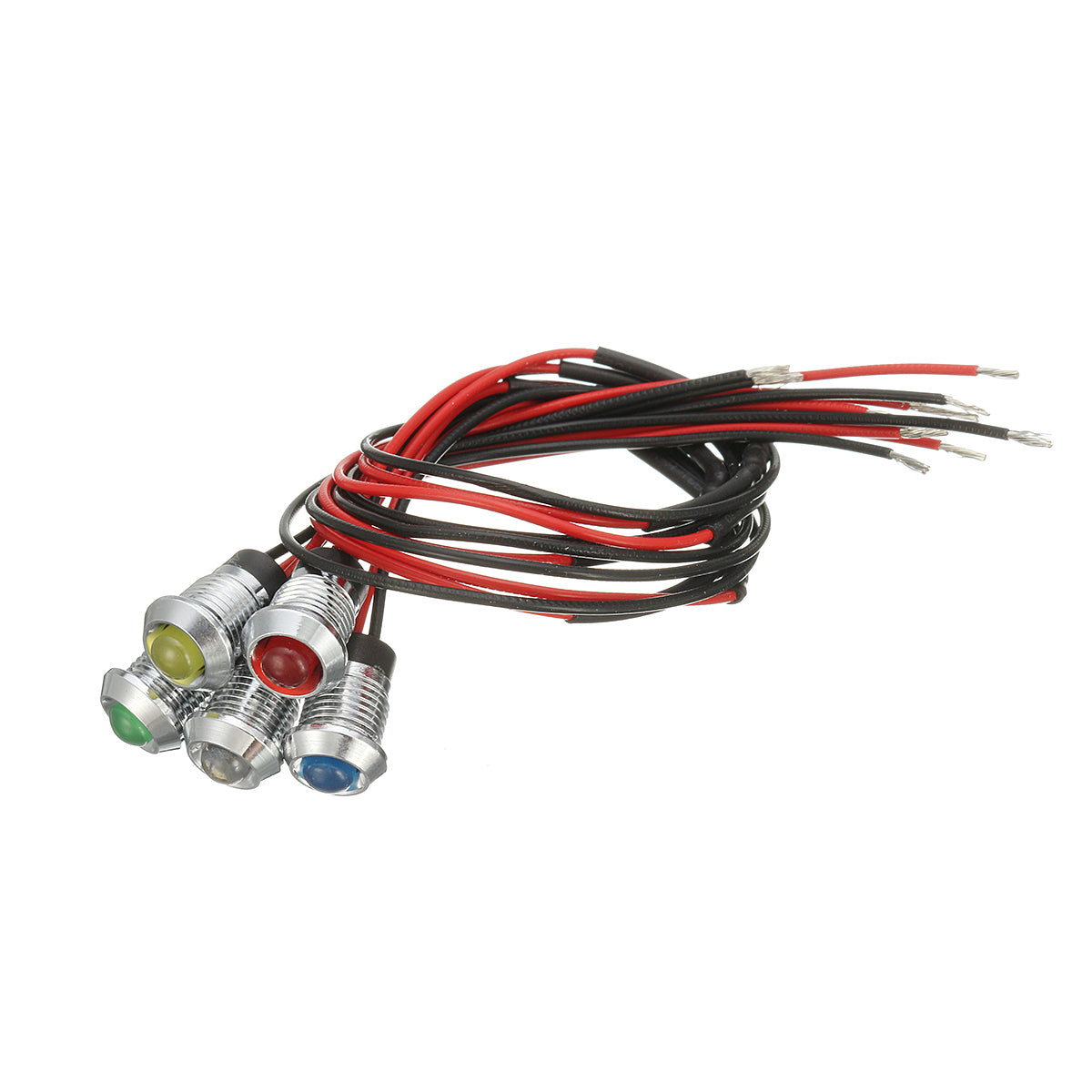 8mm LED Indicator Warning Light Metal Pilot Panel Dashboard Auto Car Boat Motorcycle - Premium Motorcycle from Rapidvehicles - Just $19.99! Shop now at Rapidvehicles