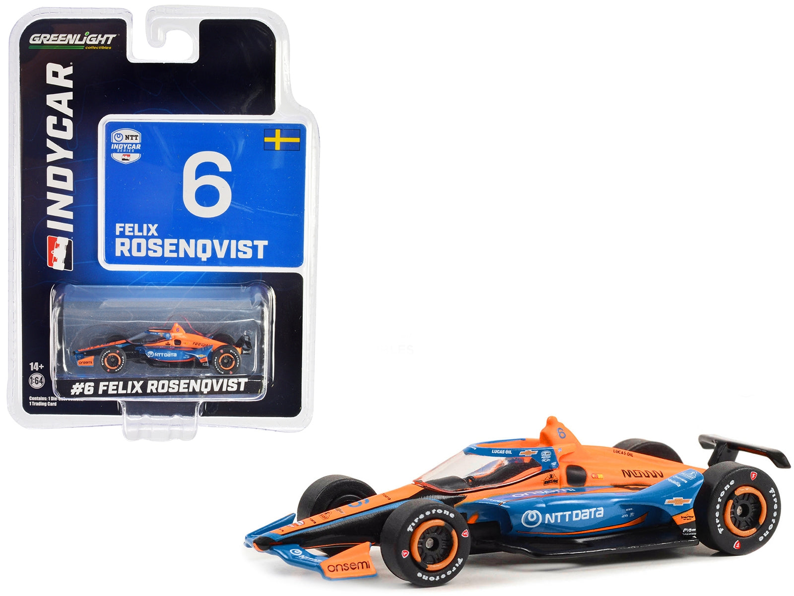 Dallara IndyCar #6 Felix Rosenqvist "NTT DATA" Arrow McLaren "NTT - Premium Indy Car Models from Greenlight - Just $25.99! Shop now at Rapidvehicles