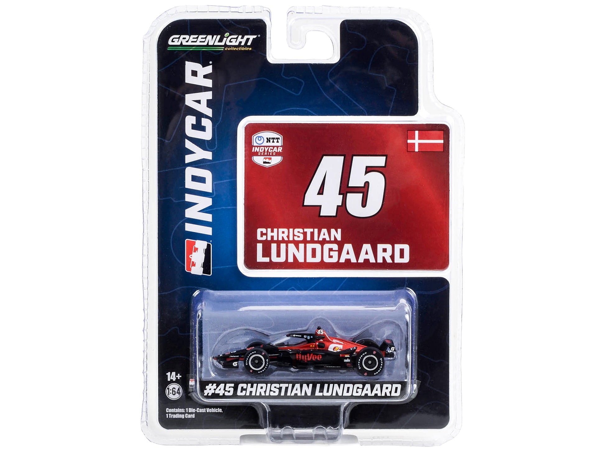 Dallara IndyCar #45 Christian Lundgaard "Hy-Vee" Rahal Letterman - Premium Indy Car Models from Greenlight - Just $28.79! Shop now at Rapidvehicles