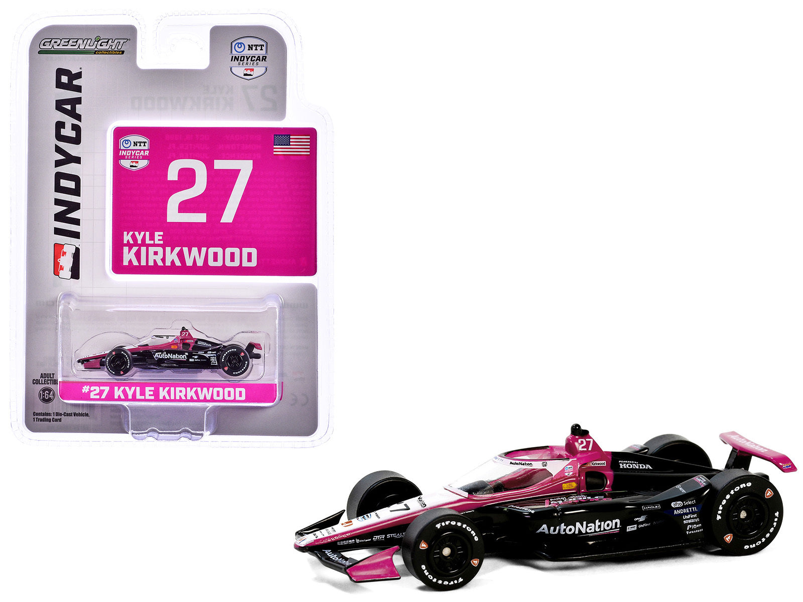 Dallara IndyCar #27 Kyle Kirkwood "AutoNation" Andretti Autosport - Premium Indy Car Models from Greenlight - Just $25.99! Shop now at Rapidvehicles