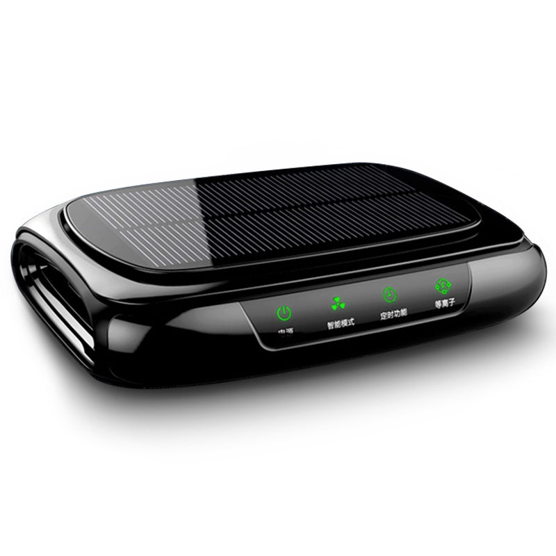 Color: Black, Style: Noble - Solar car air purifier - Premium Interior Parts from Rapidvehicles - Just $151.99! Shop now at Rapidvehicles