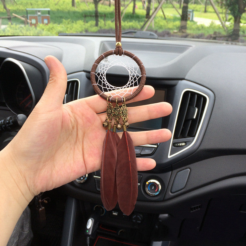 Creative feather car pendant safety car accessories - Premium Interior Parts from Rapidvehicles - Just $13.49! Shop now at Rapidvehicles