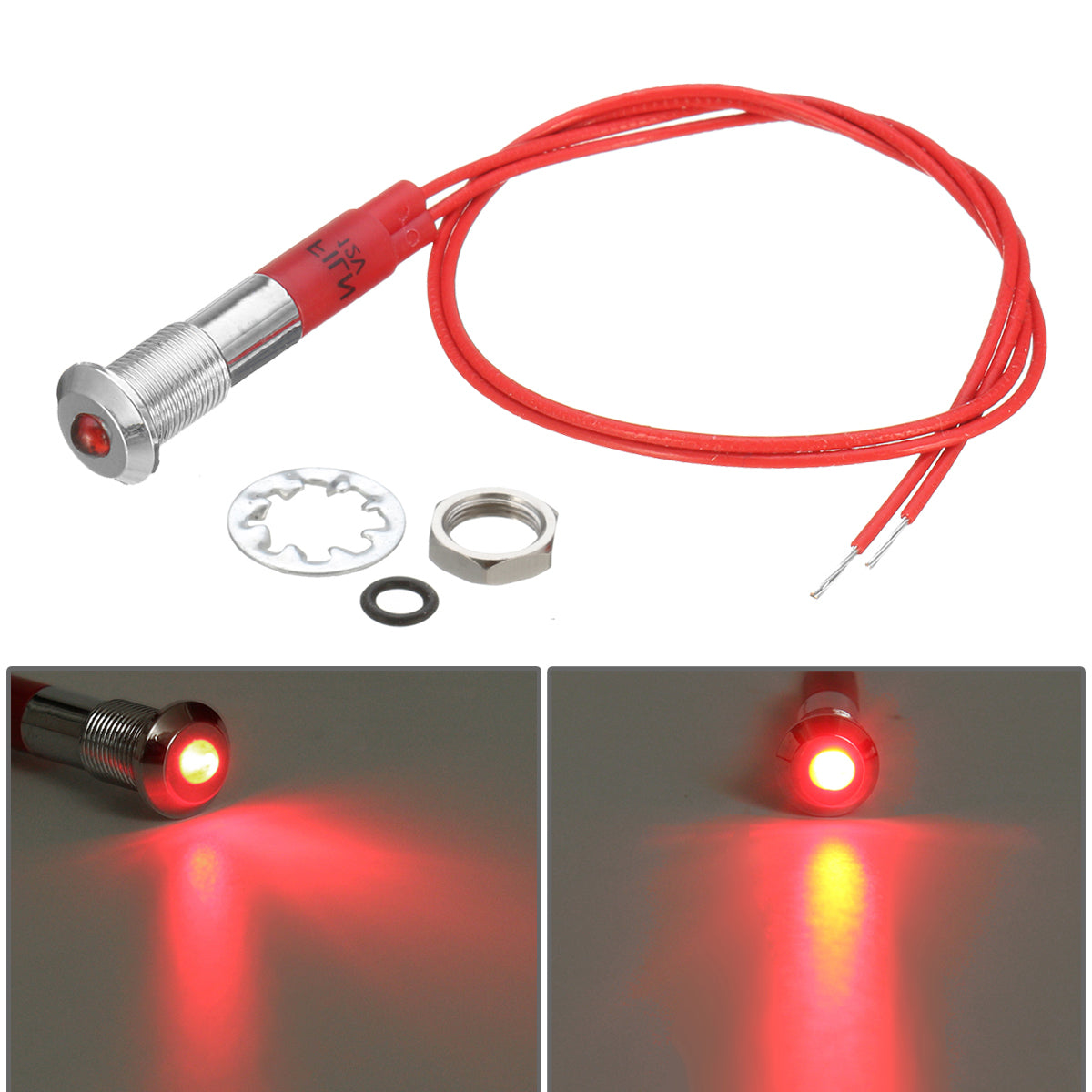 12V 6mm Waterproof LED Panel Dash Panel Warning Signal Indicator Light For Car Boat - Premium Motorcycle from Rapidvehicles - Just $16.99! Shop now at Rapidvehicles