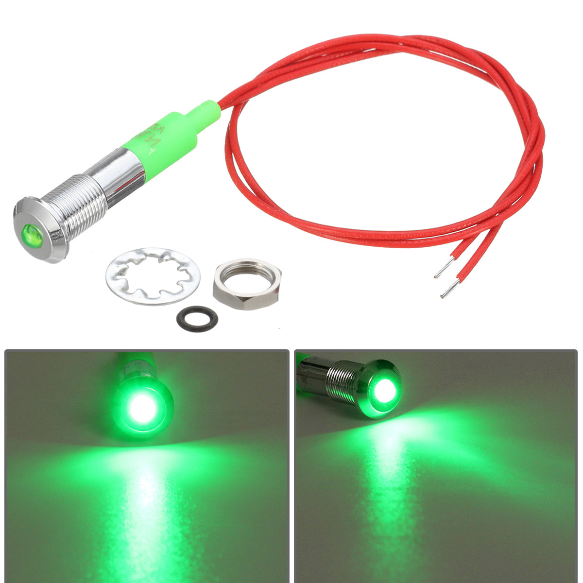 12V 6mm Waterproof LED Panel Dash Panel Warning Signal Indicator Light For Car Boat - Premium Motorcycle from Rapidvehicles - Just $16.99! Shop now at Rapidvehicles