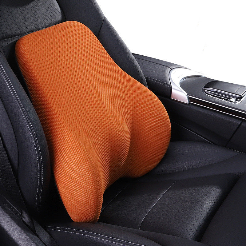 Color: Coffee, style: Waist - Ergonomic Design Car Headrest Lumbar Space Memory Foam Neck Protector - Premium Automobiles Seat Covers from Rapidvehicles - Just $50.99! Shop now at Rapidvehicles