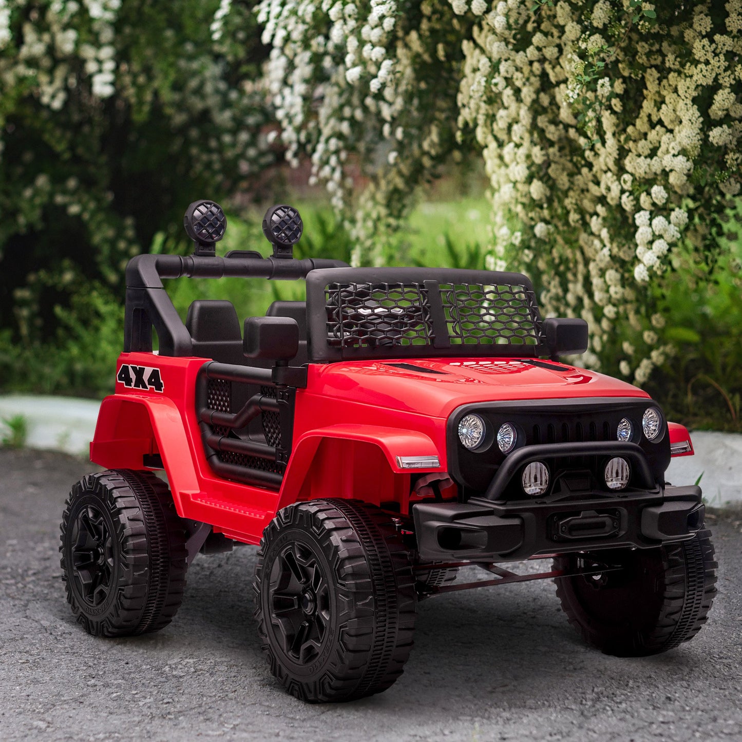 Aosom Ride On Car Off Road Truck SUV 12 V Electric Battery - Premium Home & Garden from Taupe Shadow - Just $493.19! Shop now at Rapidvehicles