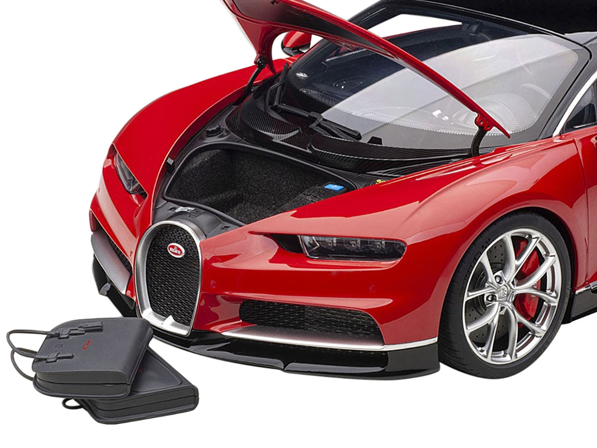 Bugatti Chiron Italian Red and Nocturne Black 1/12 Model Car by - Premium Bugatti Models from Autoart - Just $641.69! Shop now at Rapidvehicles