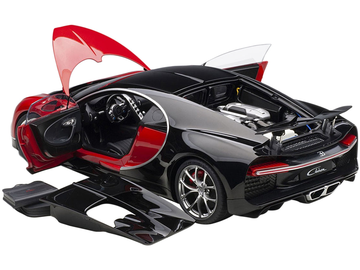 Bugatti Chiron Italian Red and Nocturne Black 1/12 Model Car by - Premium Bugatti Models from Autoart - Just $641.69! Shop now at Rapidvehicles