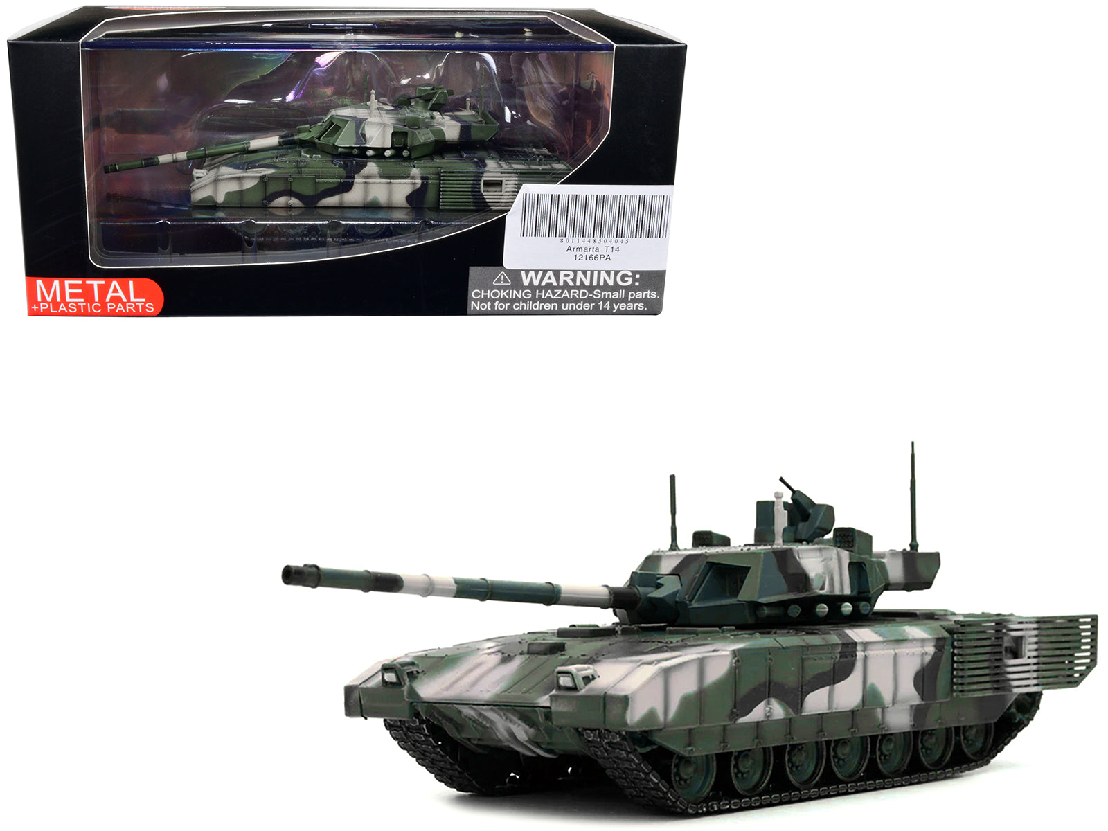Russian T14 Armata MBT (Main Battle Tank) Multi-Woodland Camouflage "Armor Premium" Series 1/72 Diecast Model by Panzerkampf free shipping USA