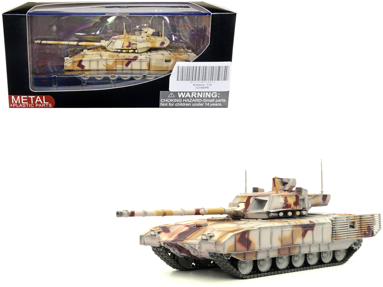 Russian T14 Armata MBT (Main Battle Tank) Multi-Desert Camouflage "Armor Premium" Series 1/72 Diecast Model by Panzerkampf free shipping USA