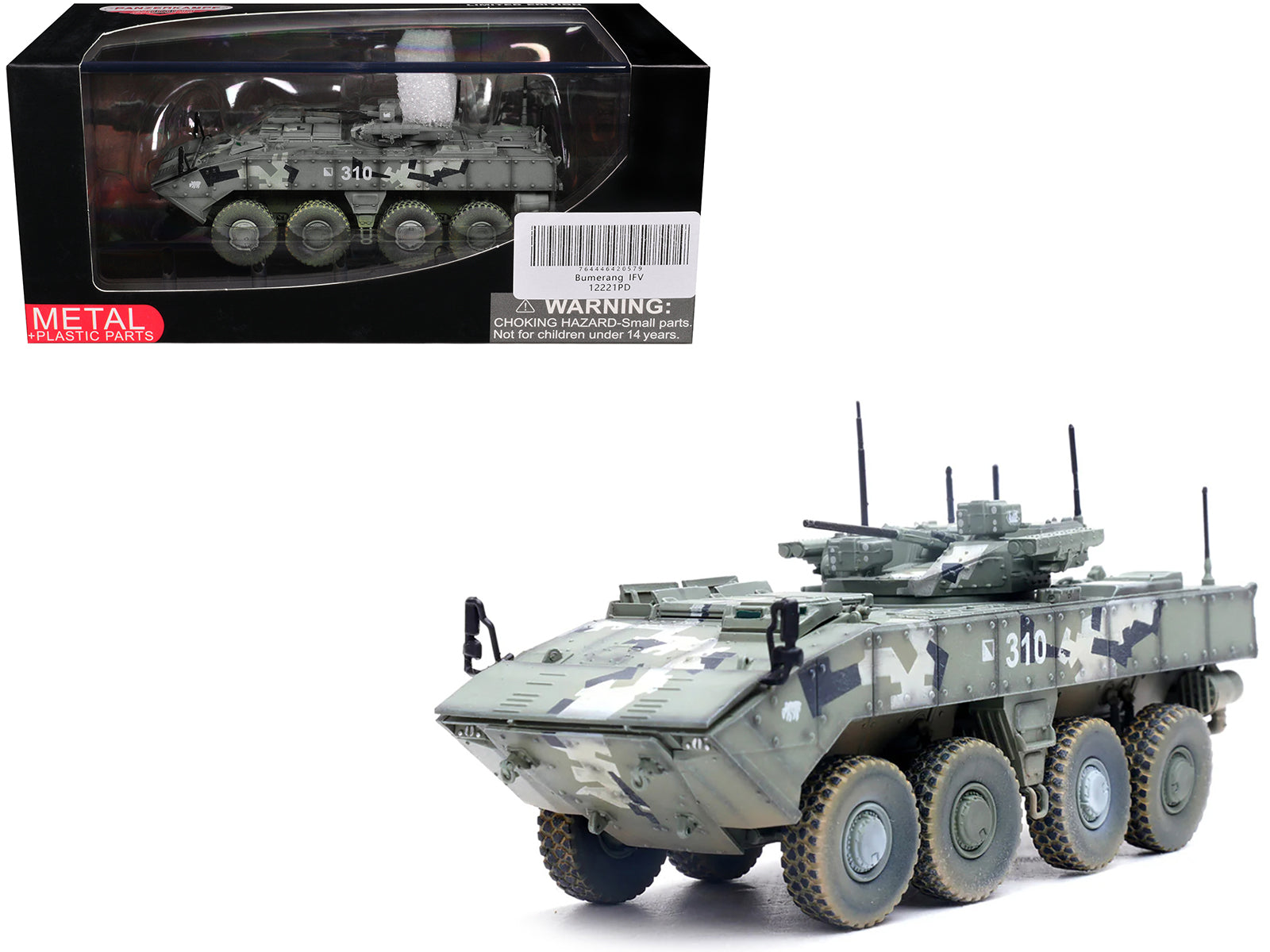 Bumerang (Object K-17) IFV (Infantry Fighting Vehicle) "Russian Army" Digital Green Camouflage "Armor Premium" Series 1/72 Diecast Model by Panzerkampf free shipping USA