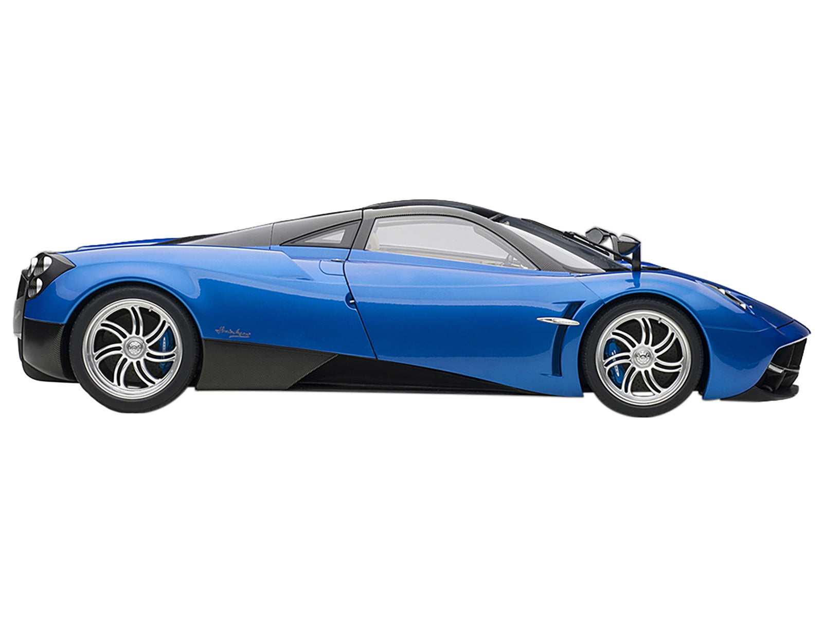 Pagani Huayra Metallic Blue with Black Top and Silver Wheels 1/12 Model Car by Autoart - Premium Pagani Models from Autoart - Just $476.99! Shop now at Rapidvehicles